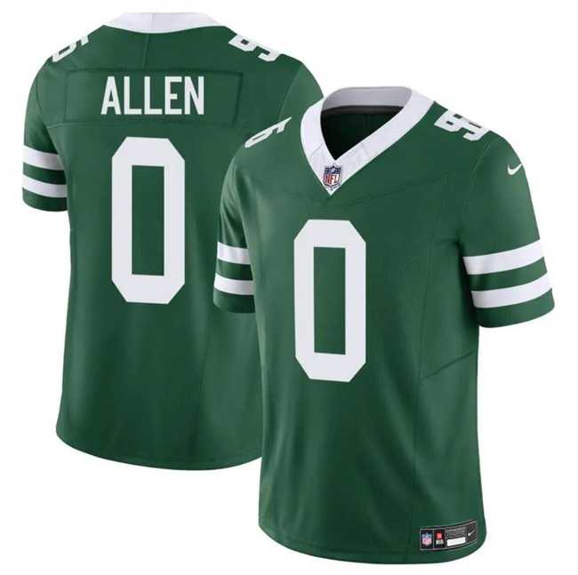 Men & Women & Youth New York Jets #0 Braelon Allen Green 2023 F.U.S.E Throwback Limited Stitched Jersey